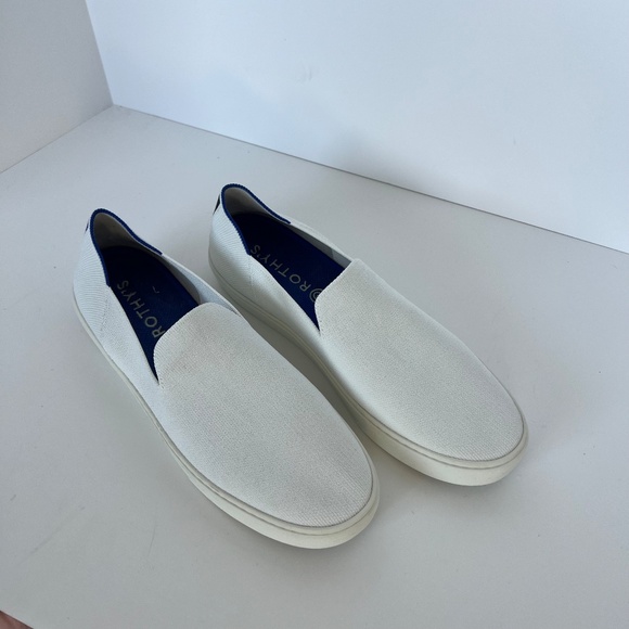 Rothy's The Original Slip On Sneaker size 11 in Bright White - Picture 6 of 13